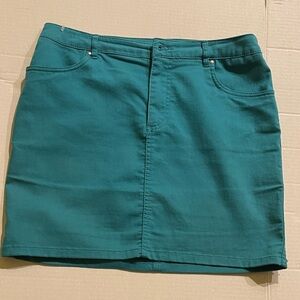 H&M Teal Mini Skirt